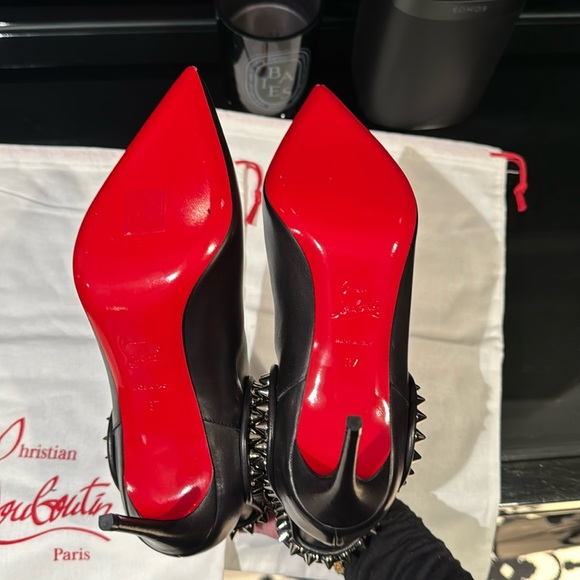 Christian Louboutin - Capaboot 85mm Spiked Napa Stiletto Ankle Boot - Picture 8 of 16